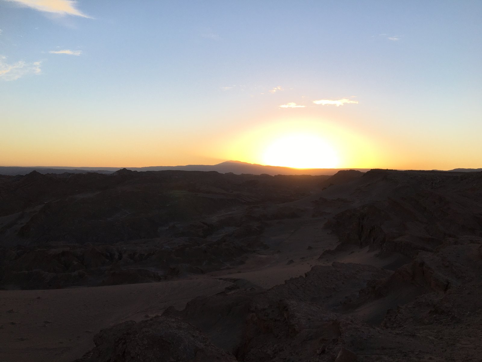 Pôr do Sol no Mirador Likan Antay no Vale da Lua em São Pedro do Atacama